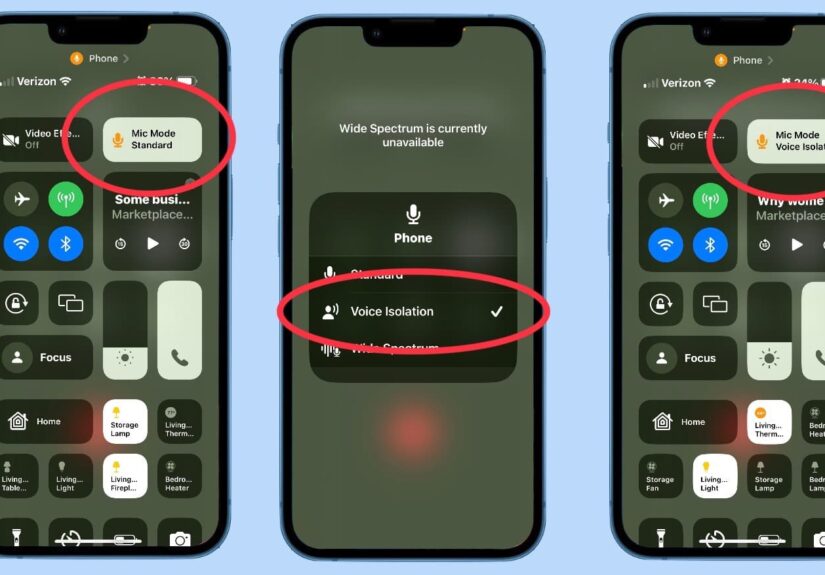voice isolation iphone